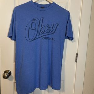 Obey Original blue 50/50 tee men’s sz L